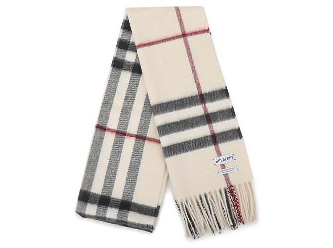 Sciarpa Burberry in cashmere a quadri Stone - vista 4