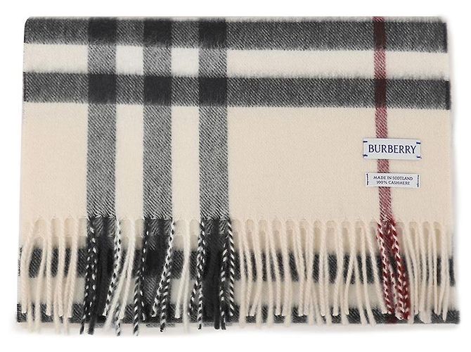 Sciarpa Burberry in cashmere a quadri Stone - vista 5
