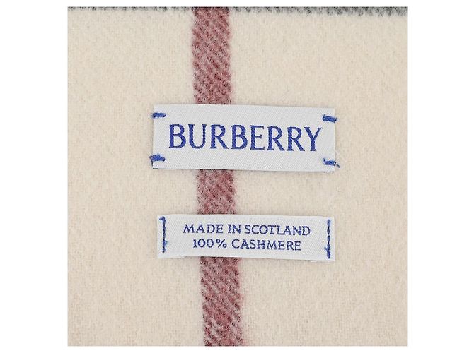 Sciarpa Burberry in cashmere a quadri Stone - vista 8