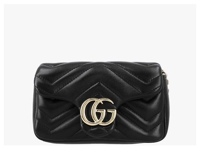 Gucci Borsa a tracolla Mini Chain Matelassé Marmont GG - vista 5