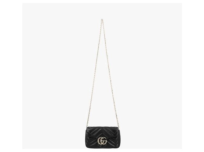 Gucci Borsa a tracolla Mini Chain Matelassé Marmont GG - vista 7