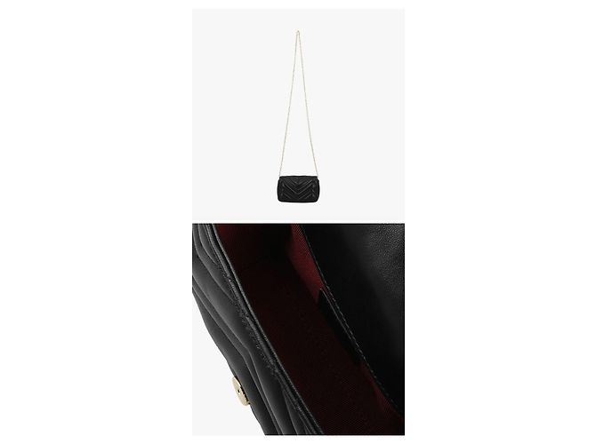 Gucci Borsa a tracolla Mini Chain Matelassé Marmont GG - vista 9