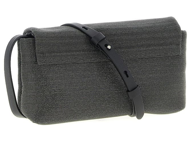 Brunello Cucinelli Clutch in pelle nera - vista 2