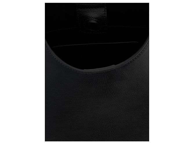 Jil Sander Borsa a tracolla in pelle bovina nera - vista 4