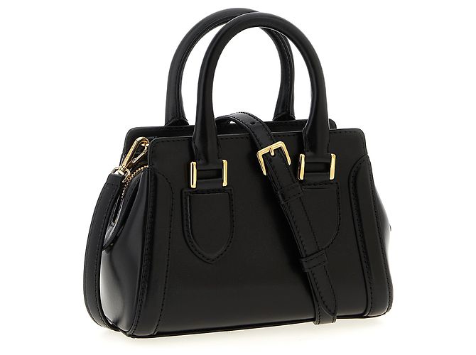 Alexander Mcqueen Borsa in pelle di vitello nera - vista 2
