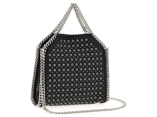 Stella Mc Cartney Borsa in poliestere nera - vista 2