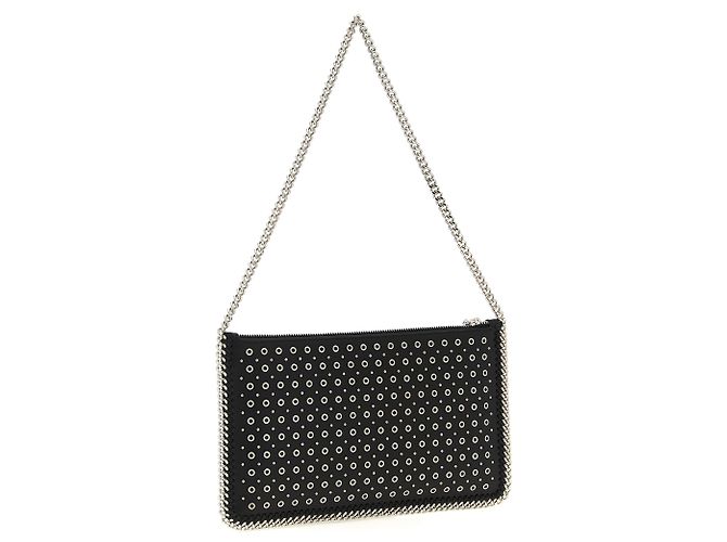 Stella Mc Cartney Borsa a tracolla in poliestere nera - vista 2