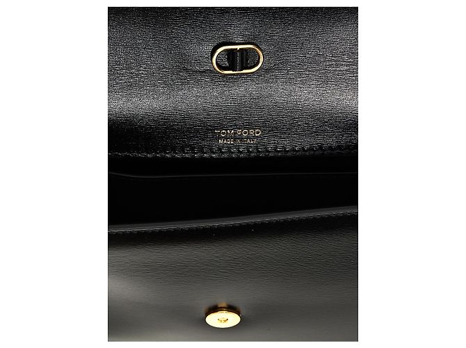 Tom Ford Borsa crossbody in pelle nera - vista 4