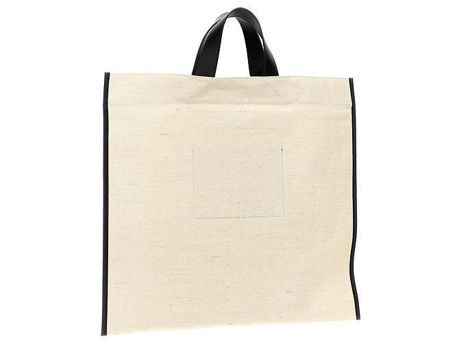 Jil Sander Bicolor Jute-Tote-Bag - Ansicht 2