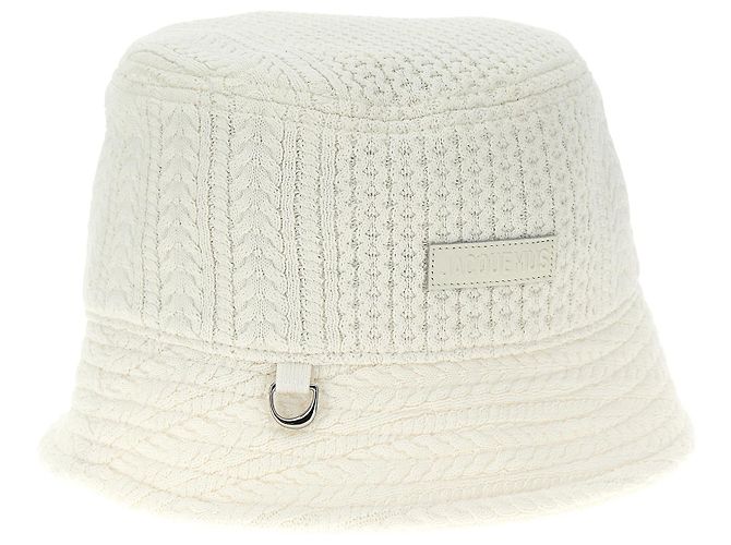 Jacquemus Bucket Hat aus Viskose in Weiß - Ansicht 2