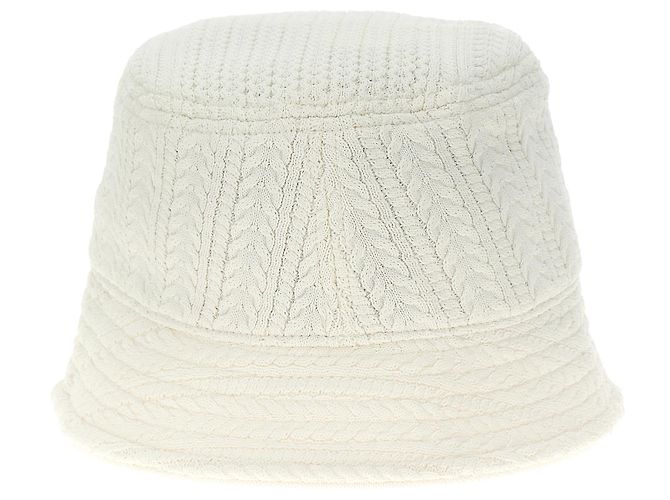 Jacquemus Bucket Hat aus Viskose in Weiß - Ansicht 3