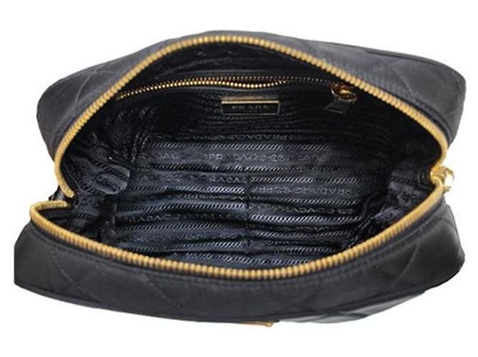 Prada Borsa a tracolla in nylon nero - vista 4