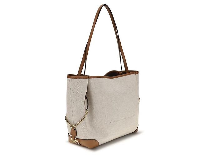 Chloé Bolsa de ombro em algodão bege - vista 3