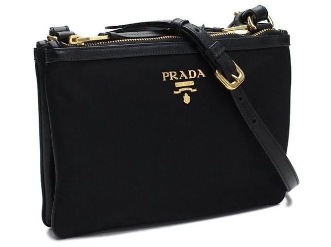 Prada Borsa crossbody in nylon nero - vista 2