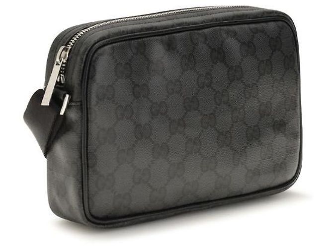Gucci Borsa a tracolla in tessuto nera - vista 2