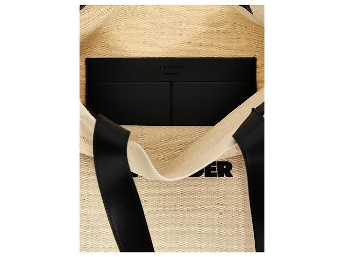 Jil Sander Bicolor-Jute-Tote-Bag - Ansicht 4