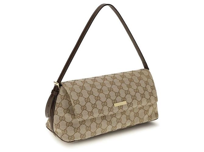 Borsa a spalla Gucci Madison in tessuto GG marrone - vista 2