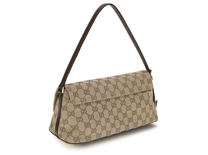 Borsa a spalla Gucci Madison in tessuto GG marrone - vista 3