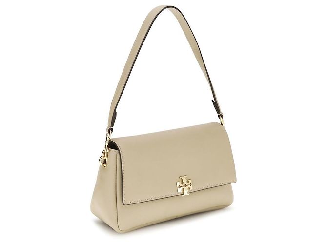 Tory Burch Borsa a tracolla Bos Taurus in pelle di vitello beige - vista 2
