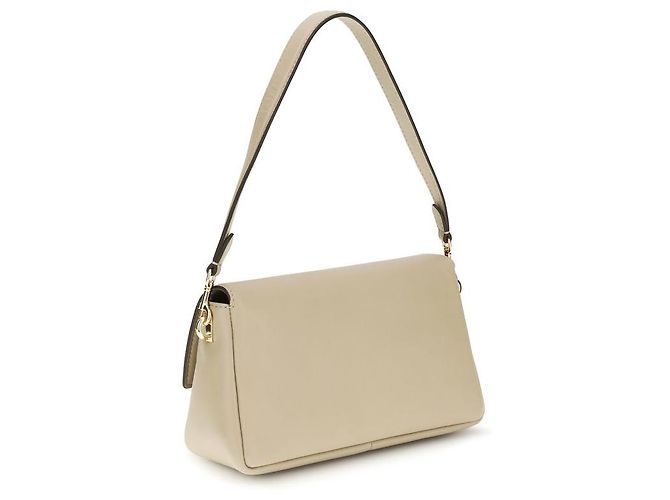 Tory Burch Borsa a tracolla Bos Taurus in pelle di vitello beige - vista 3