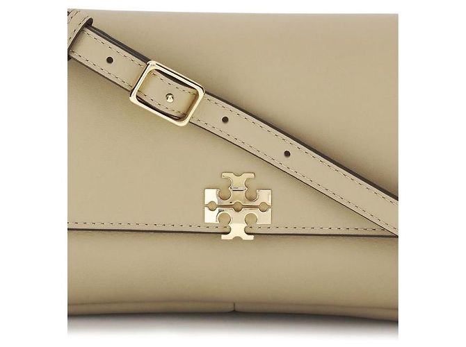 Tory Burch Borsa a tracolla Bos Taurus in pelle di vitello beige - vista 4