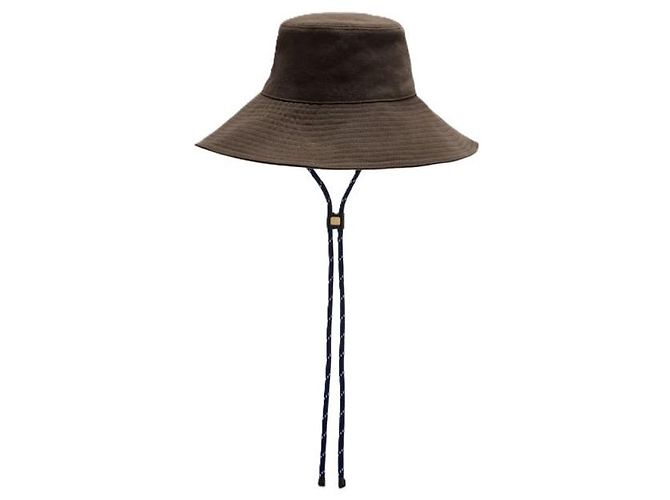 Cappello in denim Miu Miu marrone - vista 3