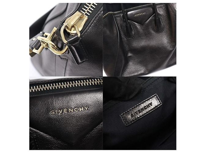 Givenchy Large Antigona aus schwarzem Kalbsleder - Ansicht 7