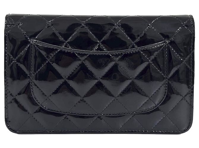 Chanel Borsa a tracolla con catena Classic WOC Nero Argento - vista 5