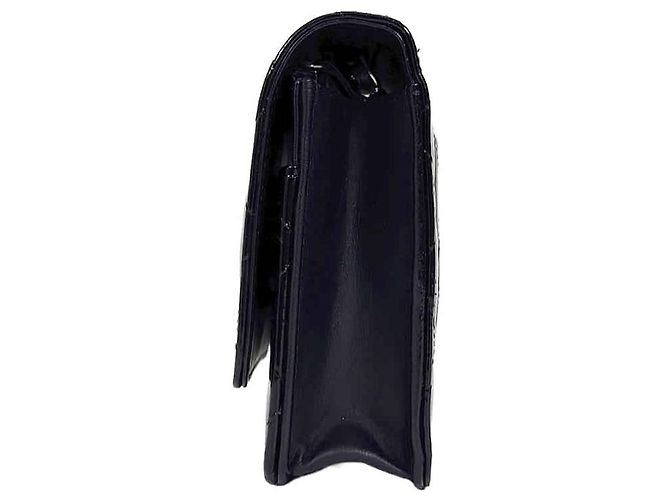 Chanel Borsa a tracolla con catena Classic WOC Nero Argento - vista 6