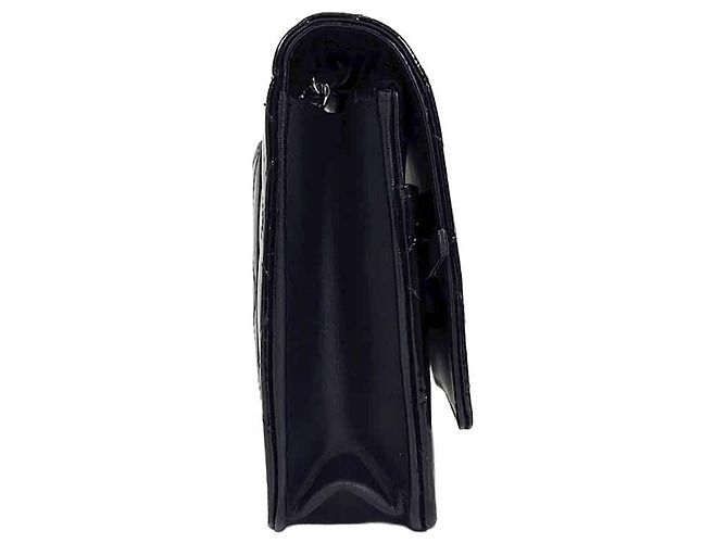 Chanel Borsa a tracolla con catena Classic WOC Nero Argento - vista 7