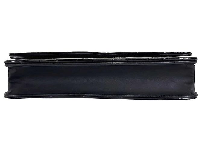 Chanel Borsa a tracolla con catena Classic WOC Nero Argento - vista 9