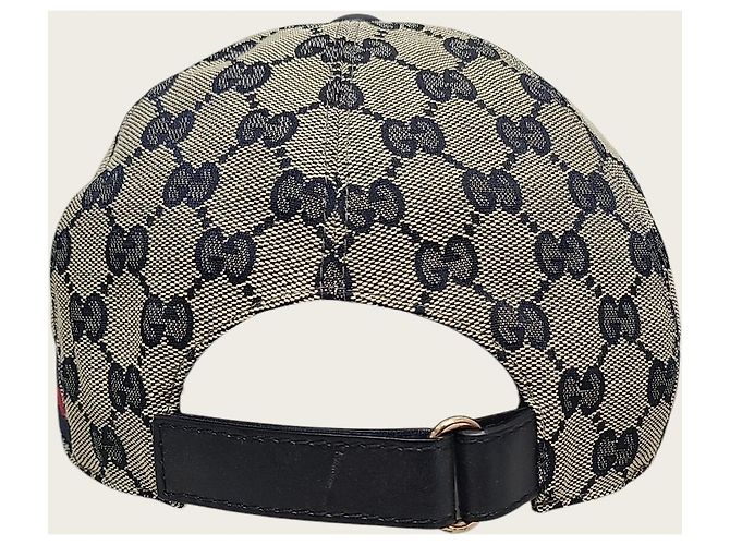 Gucci Cappellino Baseball Navy GG Supreme Web - vista 4