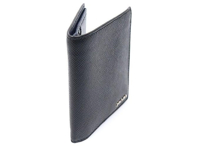 Prada Black Saffiano Leather Logo Wallet - view 2