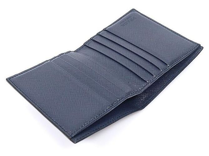 Prada Black Saffiano Leather Logo Wallet - view 5
