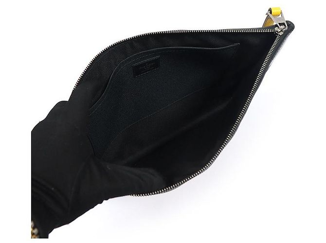 Louis Vuitton Pochette Discovery GM Clutch in canvas Monogram Eclipse - vista 5