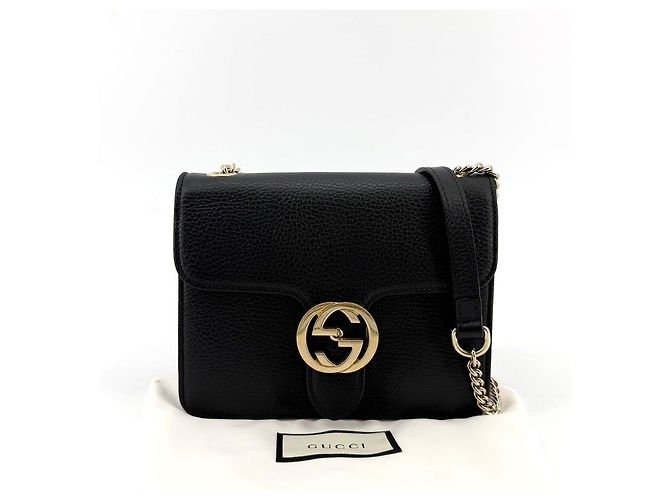 Gucci Borsa a spalla con piccola catena intrecciata - vista 2