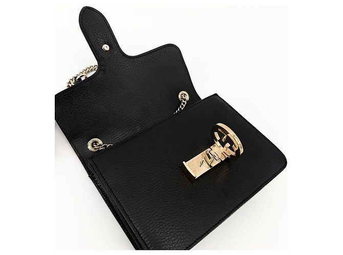 Gucci Borsa a spalla con piccola catena intrecciata - vista 8