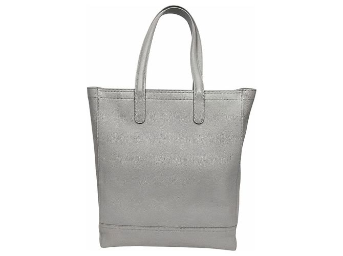 Thom Browne Borsa Tote Verticale in Grana Pebble - vista 2