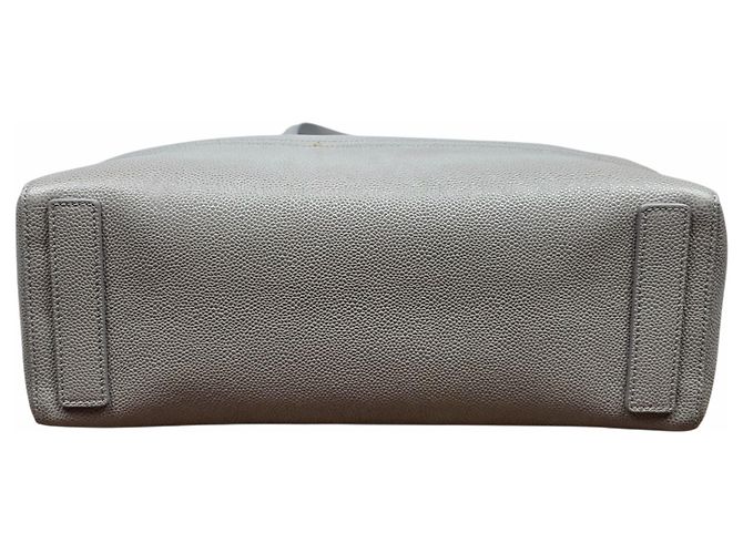 Thom Browne Borsa Tote Verticale in Grana Pebble - vista 4