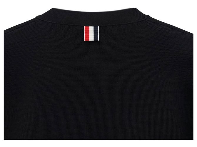 Thom Browne Diagonal Armband Milano Cardigan Schwarz - Ansicht 11