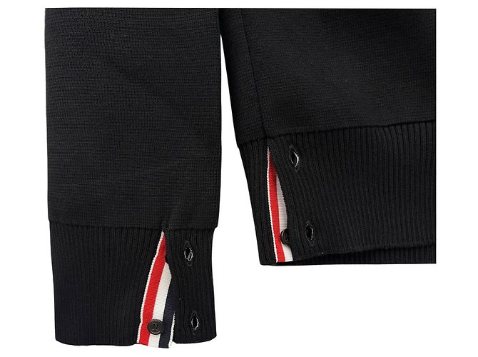 Thom Browne Diagonal Armband Milano Cardigan Schwarz - Ansicht 12