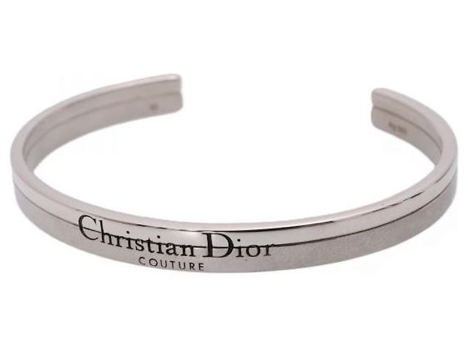 Bracciale Rigido Dior Couture Cut Argento Nero - vista 3