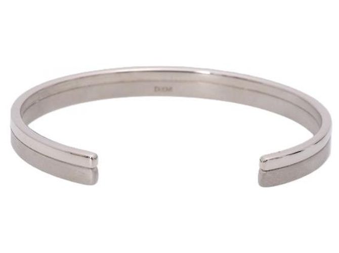 Bracciale Rigido Dior Couture Cut Argento Nero - vista 4