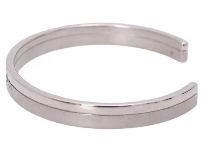 Bracciale Rigido Dior Couture Cut Argento Nero - vista 5