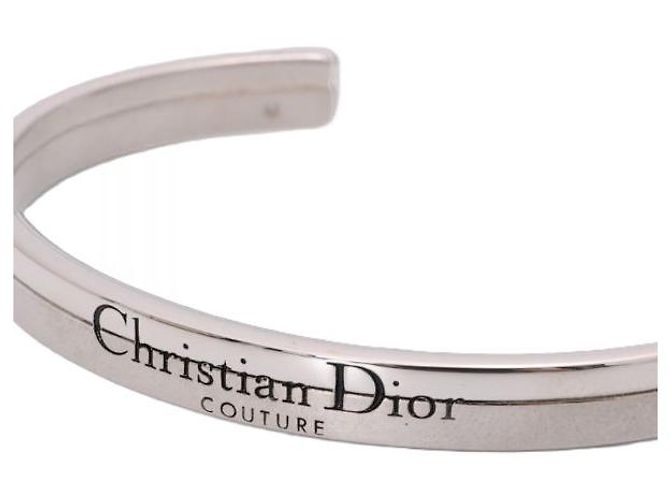 Bracciale Rigido Dior Couture Cut Argento Nero - vista 6