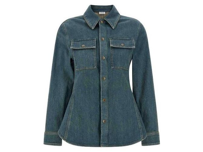 Burberry Camicia in denim a trapezio - vista 3