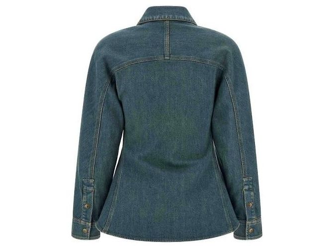 Burberry Camicia in denim a trapezio - vista 4