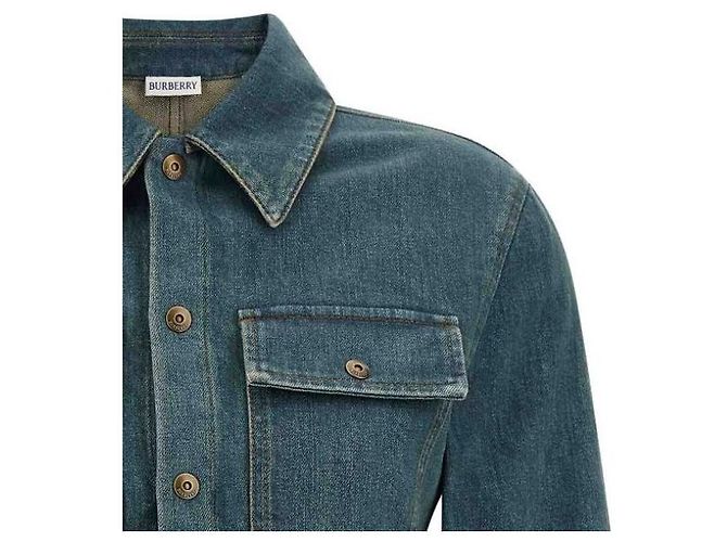 Burberry Camicia in denim a trapezio - vista 5