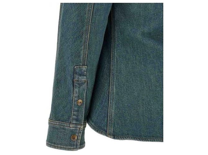 Burberry Camicia in denim a trapezio - vista 6