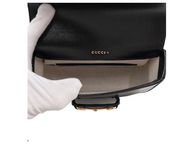 Gucci Mini borsa a tracolla e crossbody in pelle Horsebit - vista 5